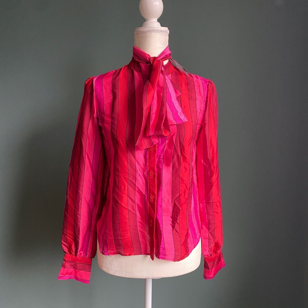 Express Faux Silk Blouse - Extra Small